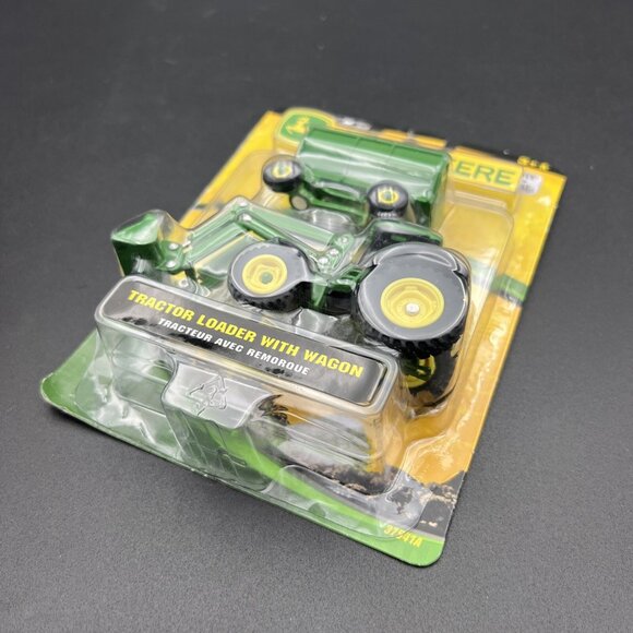 2007 ERTL John Deere Tractor Loader with Wagon New 37541A -E - Picture 11 of 12